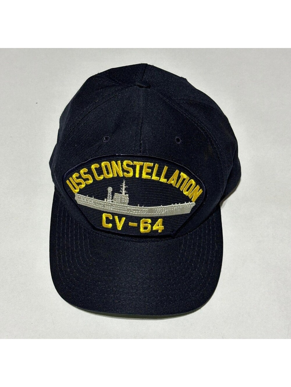 Eagle Crest USS Constellation CV-64 Navy Blue M. USA Military Mens Snapback Hat